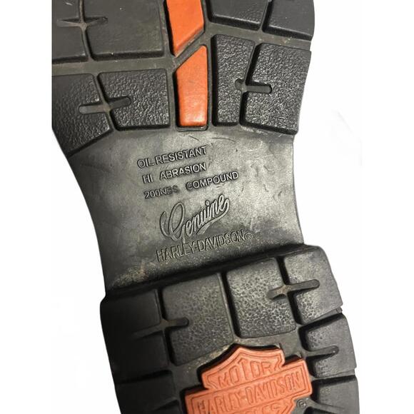 Harley-Davidson USA Engineer Leather Motorcycle Riding Boots No. 98000 Size 10 - Picture 9 of 9